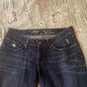 Levi's Bold Curve Dark Indigo Straight Leg Jeans